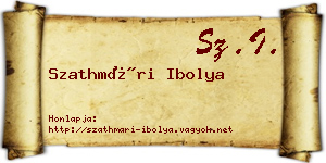 Szathmári Ibolya névjegykártya
